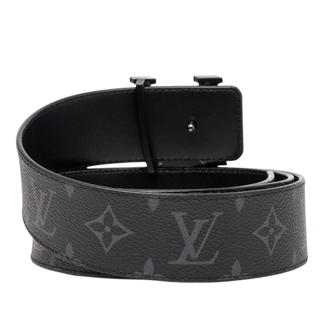 Louis Vuitton Monogram Eclipse LV Initiales Reversible Belt Black Very good - Inside View