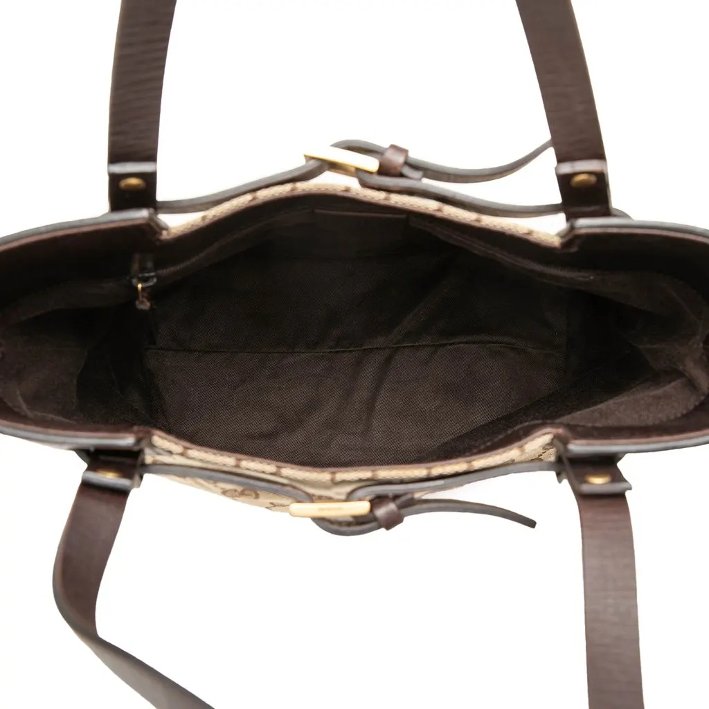 Gucci GG Canvas Tote Beige Canvas Good - Model View