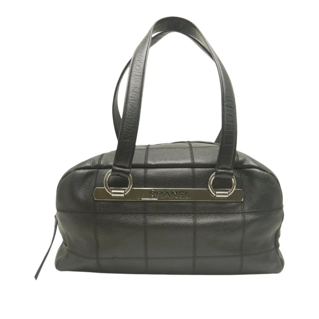 Chanel Chocolate Bar Caviar Shoulder Bag