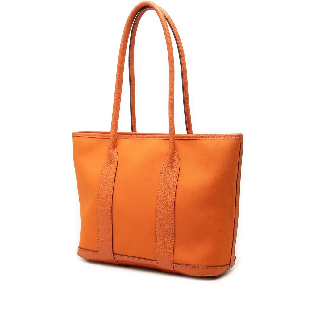 Hermès Toile and Negonda Garden Party 30 Orange Canvas Very good - Back View