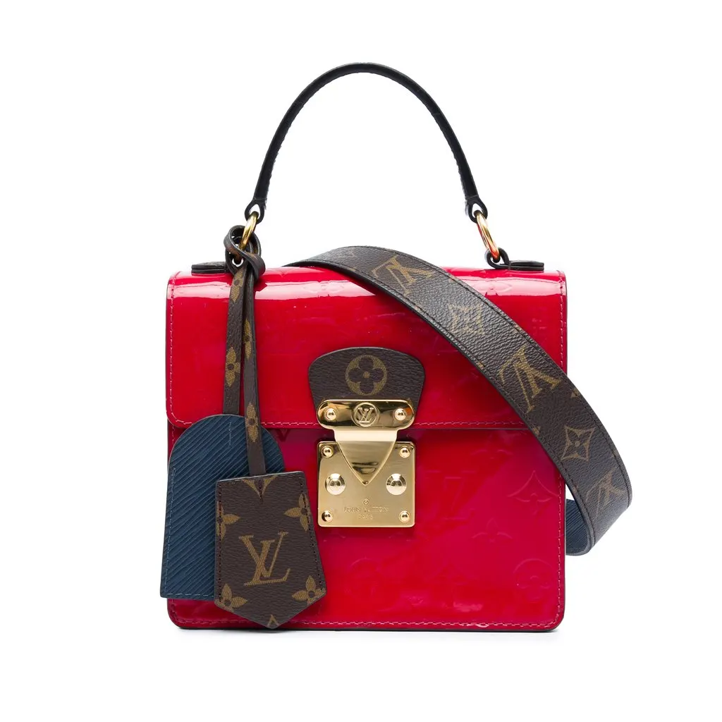 Louis Vuitton Monogram Vernis Spring Street Red Leather Very good - Front View