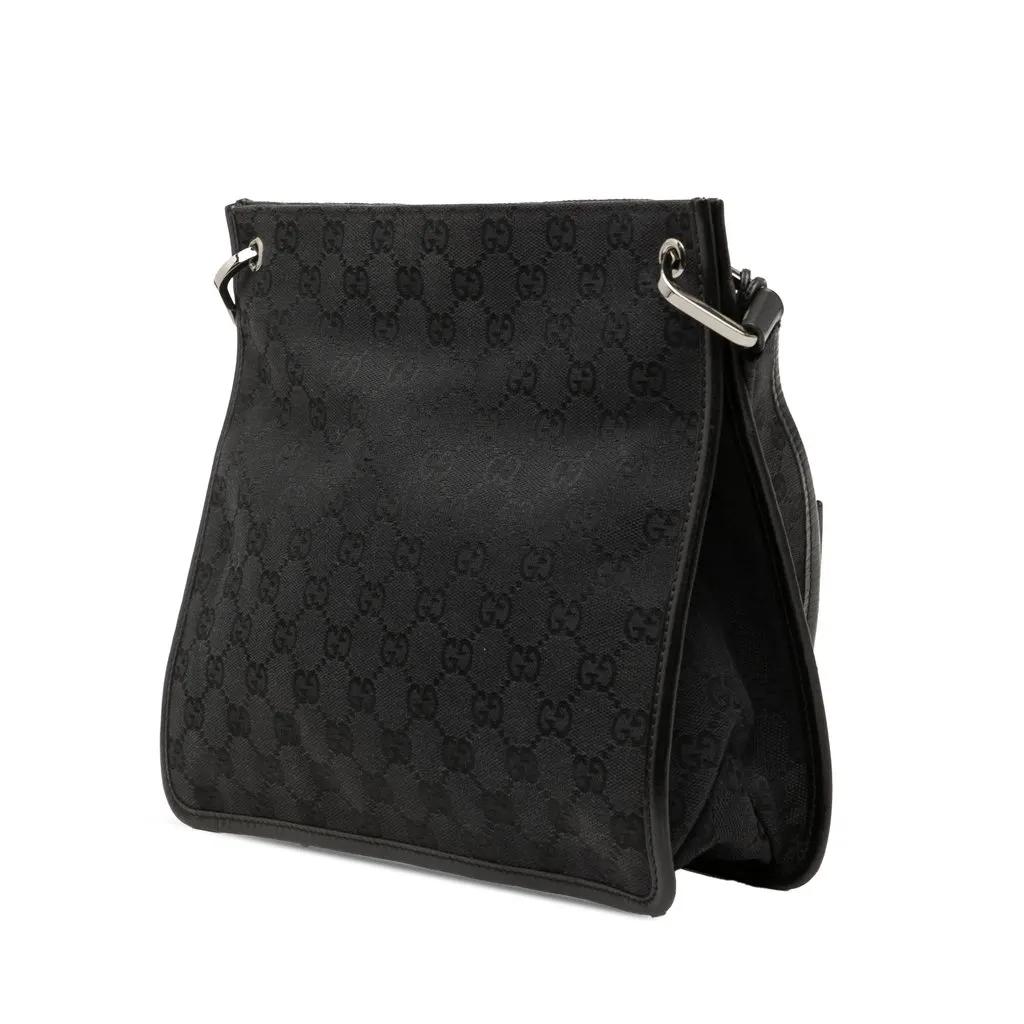 Gucci GG Canvas Crossbody Black Very good - Back View