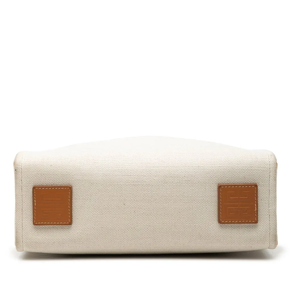 Givenchy Small Canvas G Tote Shopping Bag Beige Very good - Inside View