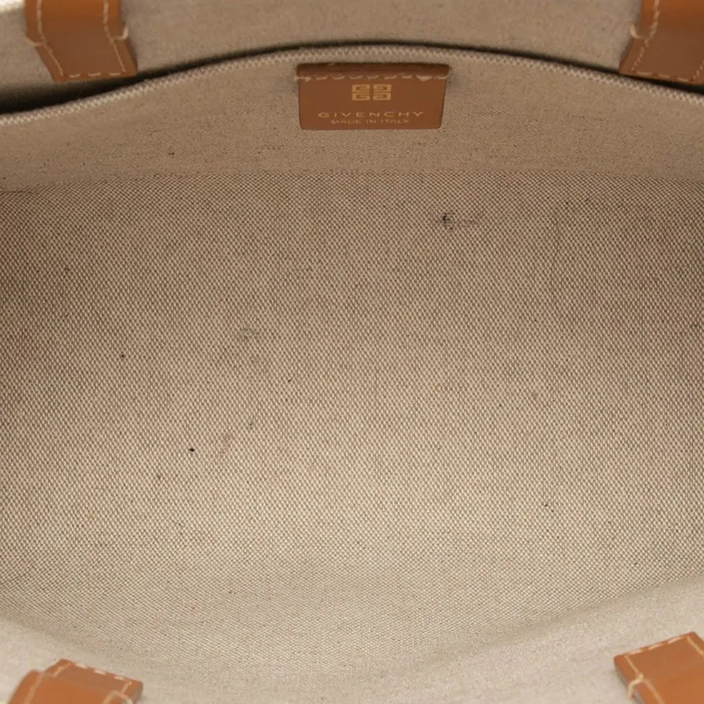 Givenchy Small Canvas G Tote Shopping Bag Beige Very good - Model View