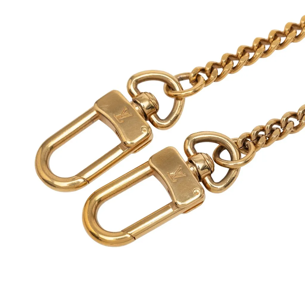 Louis Vuitton Gold Plated Chain Link Bag Strap Gold Metal Very good - Inside View