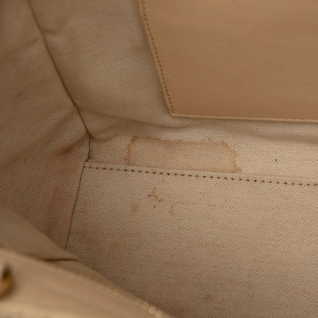 Saint Laurent Baby Raffia Monogram Downtown Cabas Beige Very good - Box View