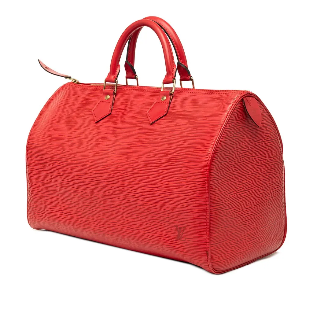 Louis Vuitton Epi Speedy 35 Red Leather Very good - Back View