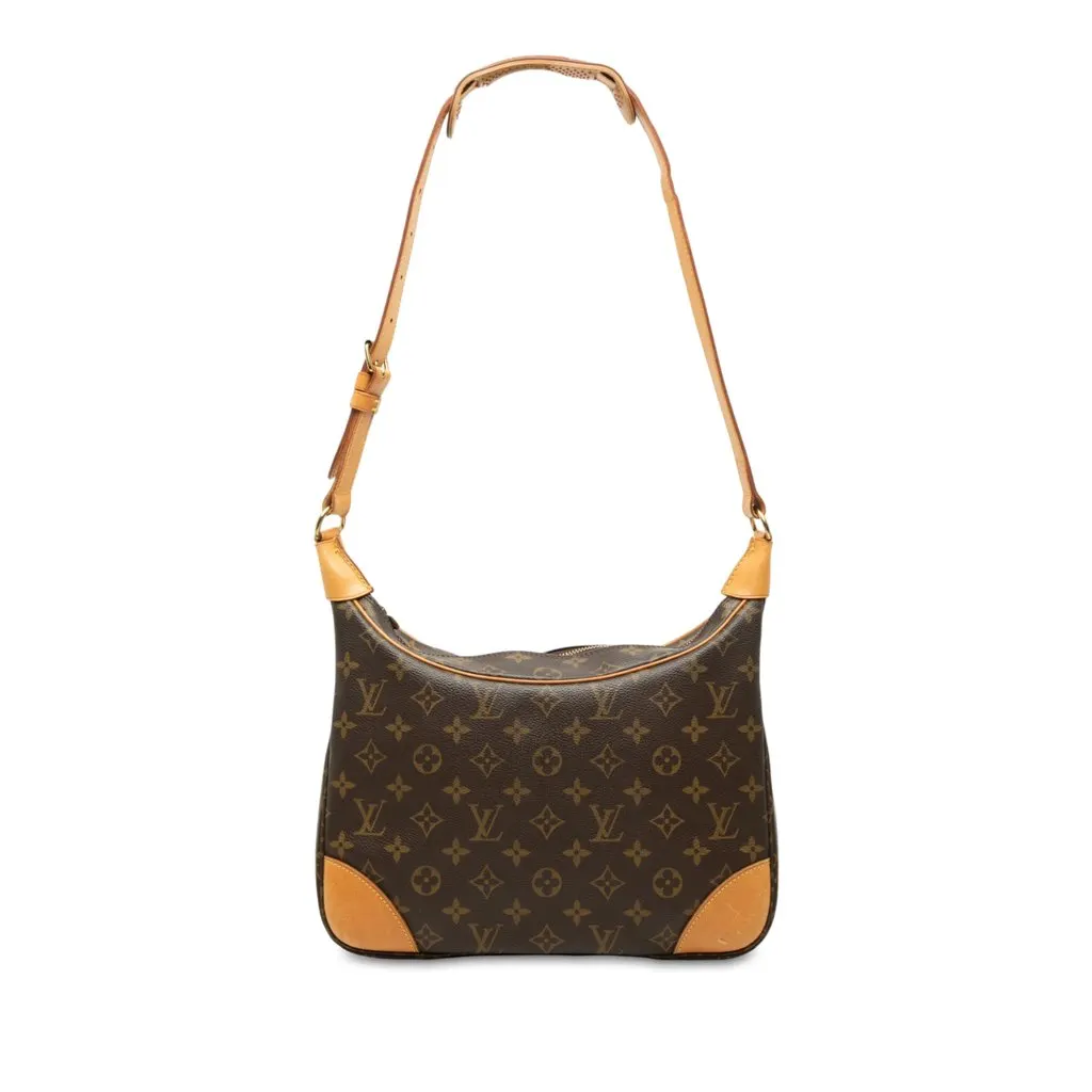 Louis Vuitton Monogram Boulogne 30 Brown Canvas Good - Front View