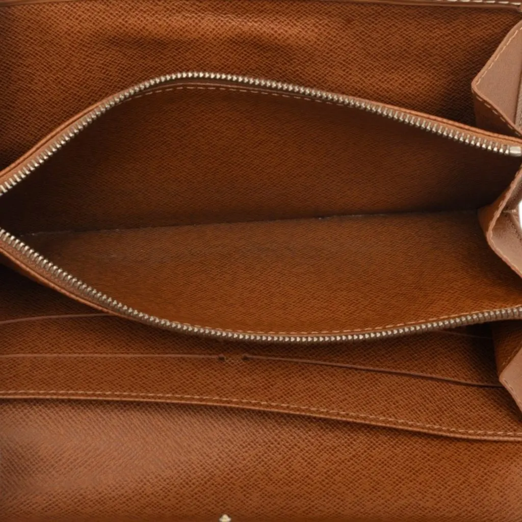 Louis Vuitton Epi Sarah Long Wallet Brown Leather Very good - Box View