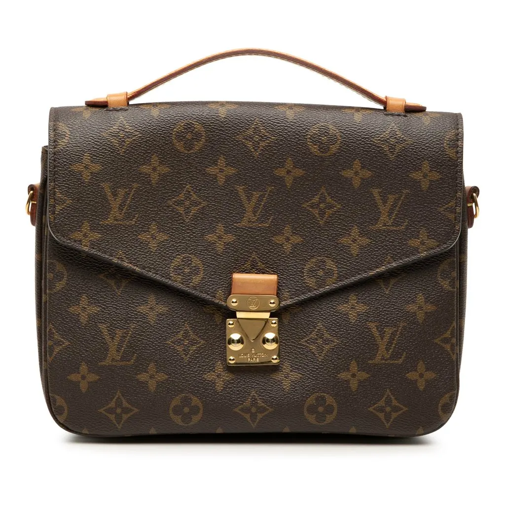 Louis Vuitton Monogram Pochette Metis Brown Very good - Front View