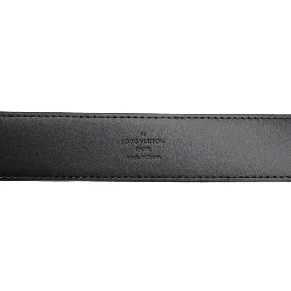 Louis Vuitton Monogram Eclipse Reverse Belt Grey Canvas Good - Model View