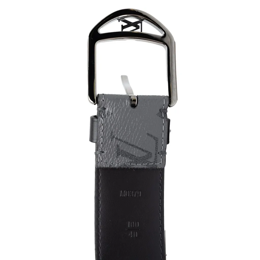 Louis Vuitton Monogram Eclipse Reverse Belt Grey Canvas Good - Box View