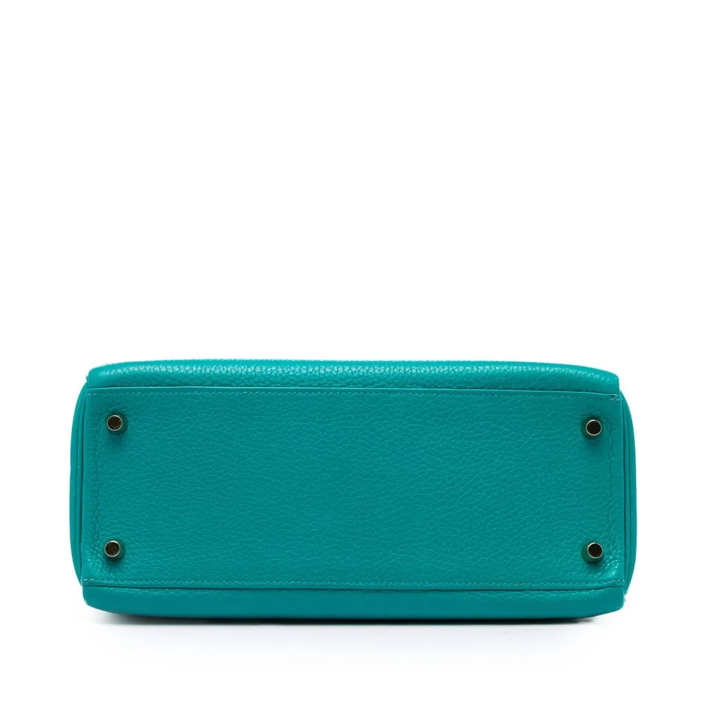 Hermès Clemence Kelly II Retourne 28 Blue Leather Very good - Inside View