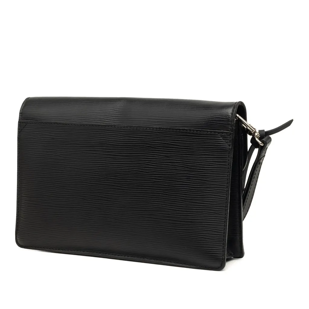 Louis Vuitton Epi Neo Belaia Clutch Black Leather Very good - Back View