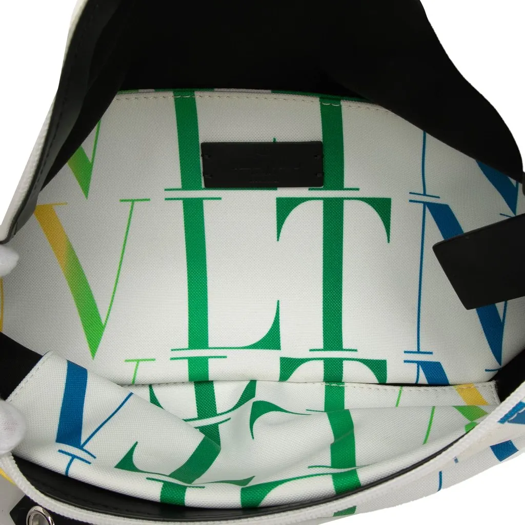 Valentino Nylon VLTN Times Belt Bag White Very good - Model View