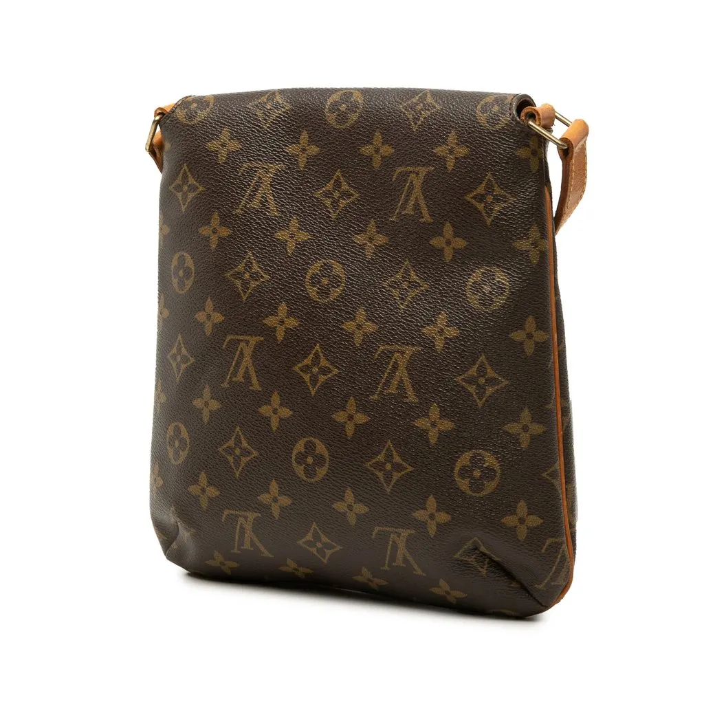 Louis Vuitton Monogram Musette Salsa PM Long Strap Brown Canvas Very good - Back View