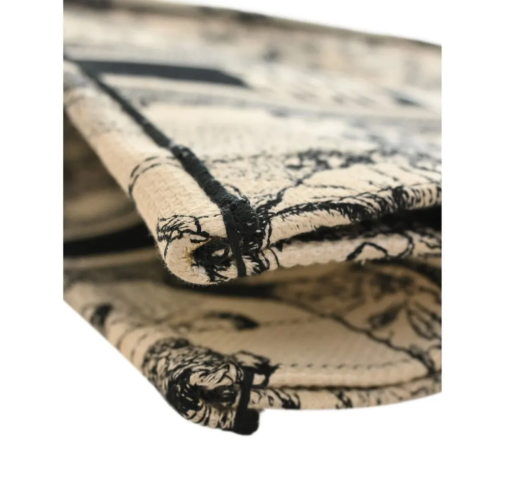 Dior Medium Canvas Embroidered Zodiac Toile De Jouy Book Tote White Canvas Very good - Box View