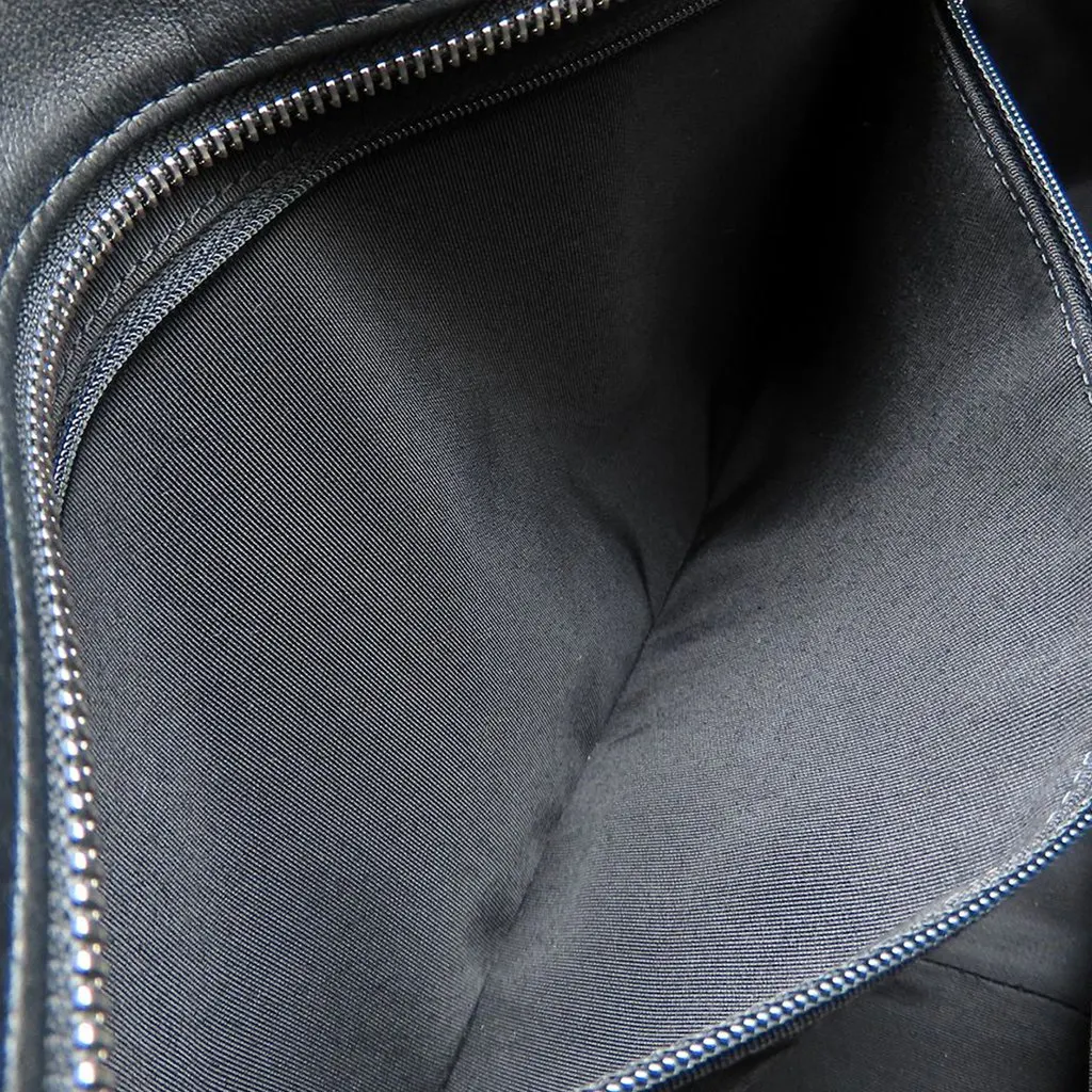 Chanel CC Quilted Calfskin Ultra Pocket Shopping Tote Black Leather Very good - Box View