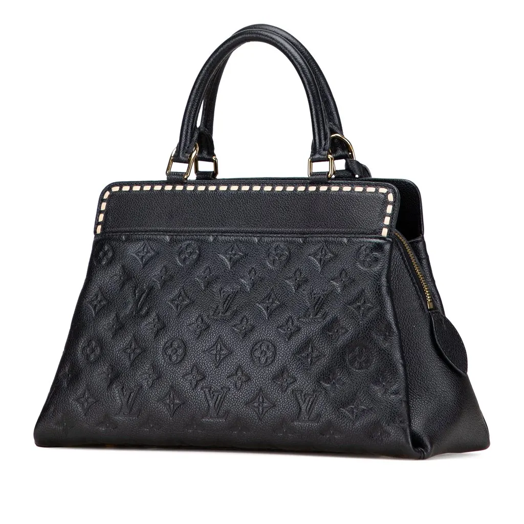 Louis Vuitton Monogram Empreinte Vosges MM Black Leather Good - Back View
