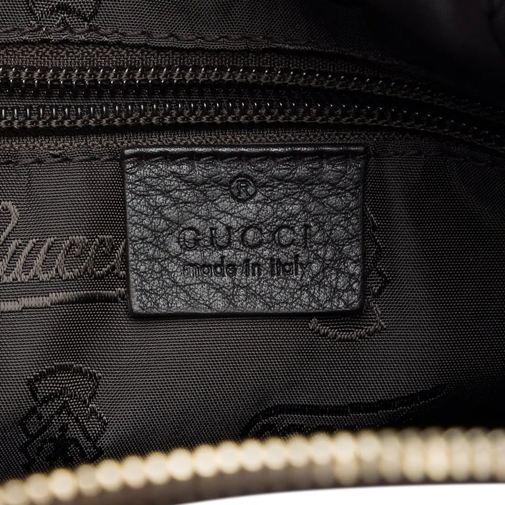 Gucci Guccissima Crossbody Black Leather Good - Box View