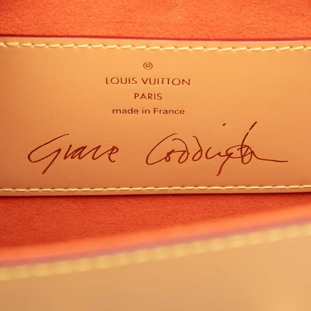 Louis Vuitton Grace Coddington Monogram Catogram Twist MM White Very good - Box View