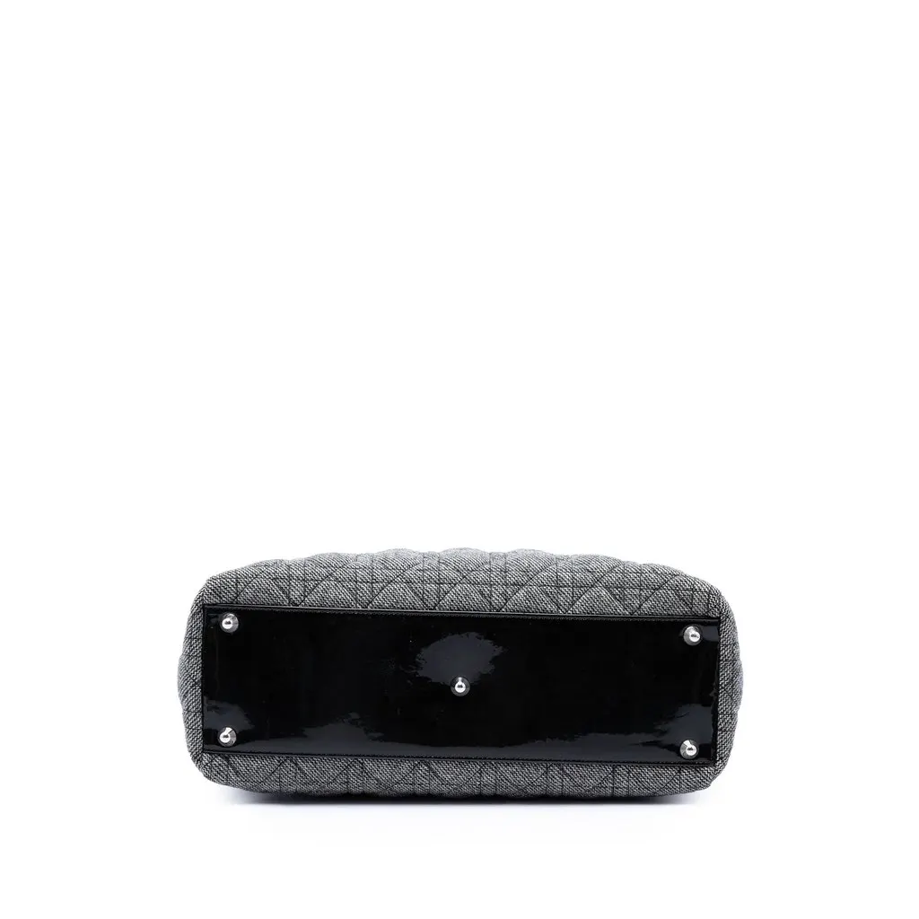 Dior Large Tweed Cannage Lady Dior MultiColor Very good - Inside View