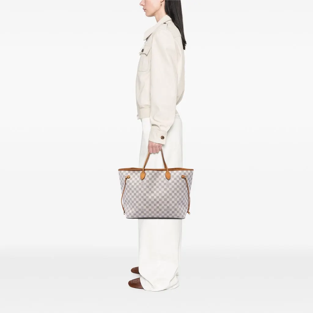 Louis Vuitton Damier Azur Neverfull GM White Very good - Box View