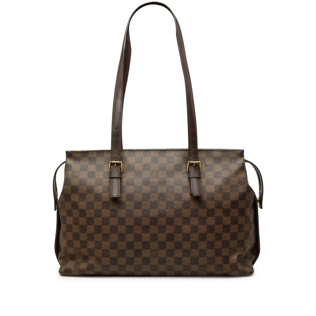 Louis Vuitton Damier Ebene Chelsea Brown Canvas Good - Front View