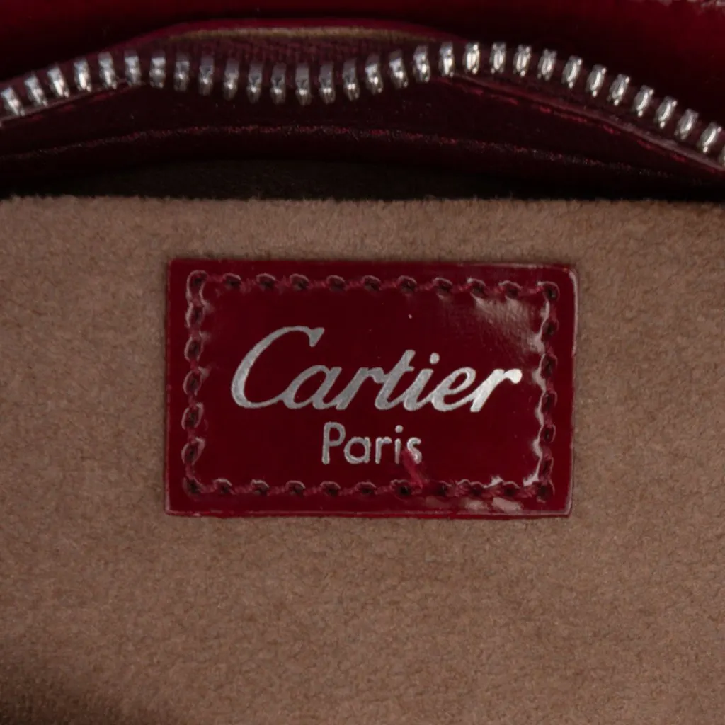 Cartier Patent Happy Birthday Handbag Red Leather Very good - Box View