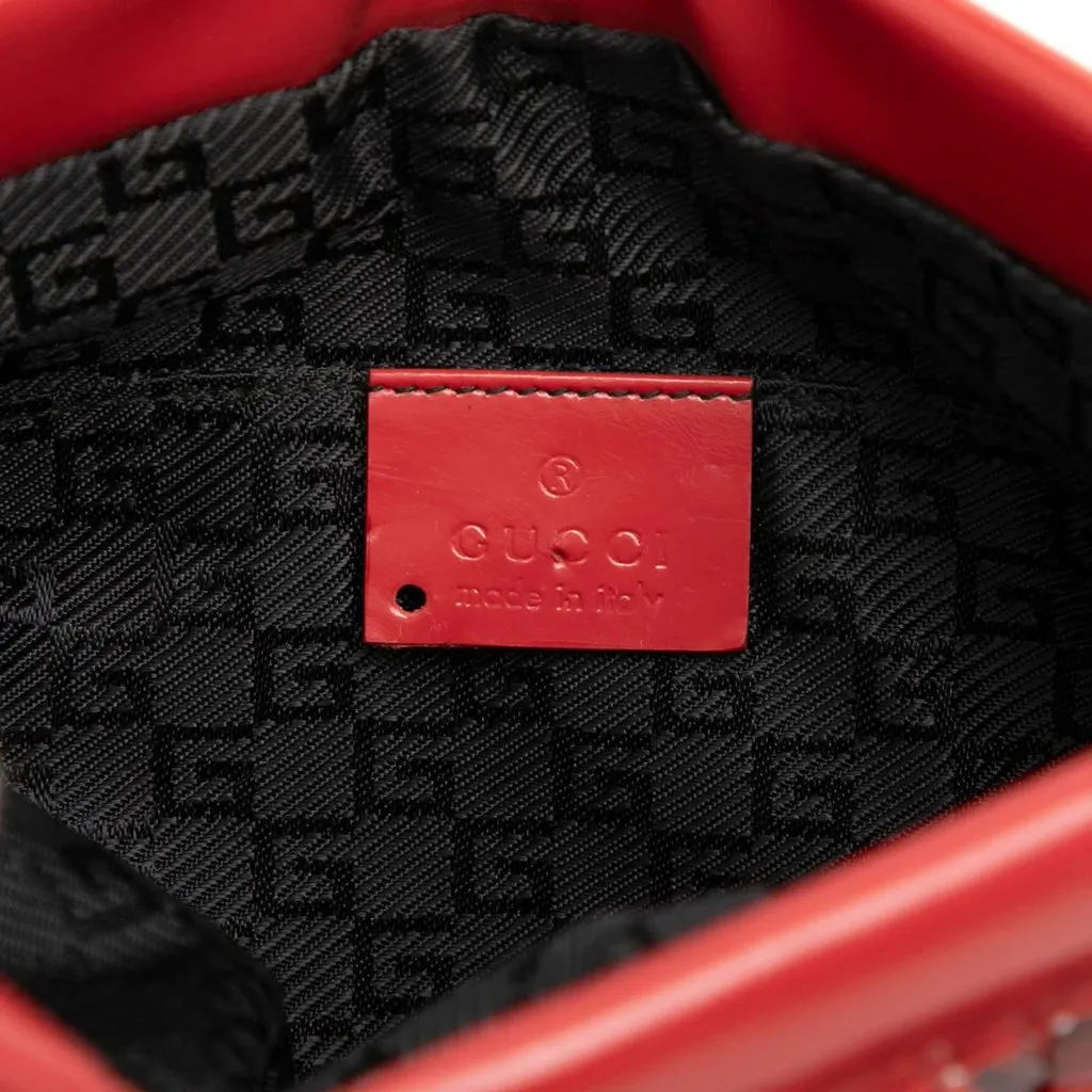 Gucci Metal Abstact Lava  Chainmail Shoulder Bag Red Metal Very good - Box View