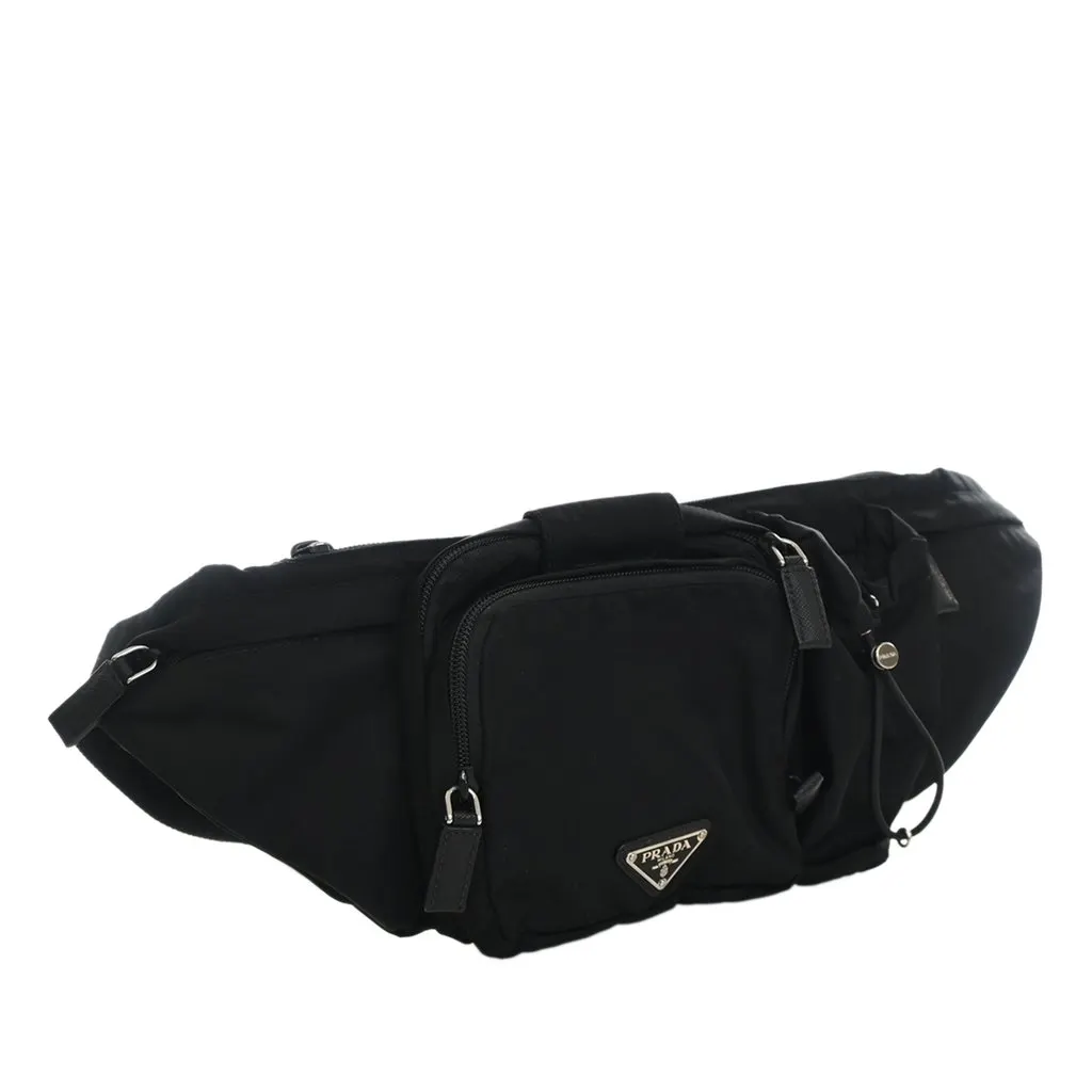 Prada Tessuto Multi Pocket Belt Bag Black Polyamide Very good - Inside View