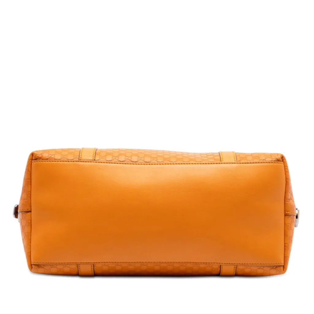 Gucci Medium Microguccissima GG Charm Dome Satchel Orange Leather Very good - Inside View