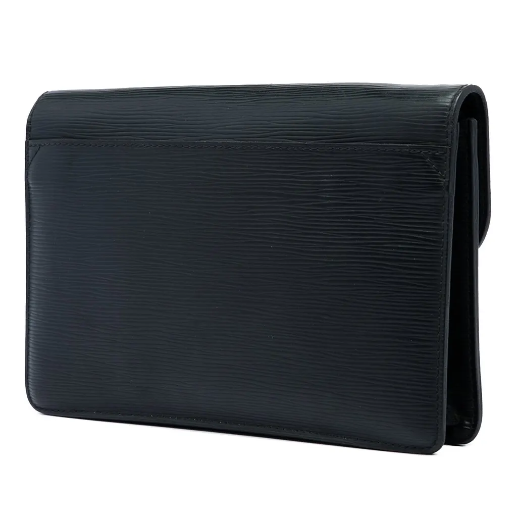 Louis Vuitton Epi Neo Belaia Clutch Black Leather Very good - Back View