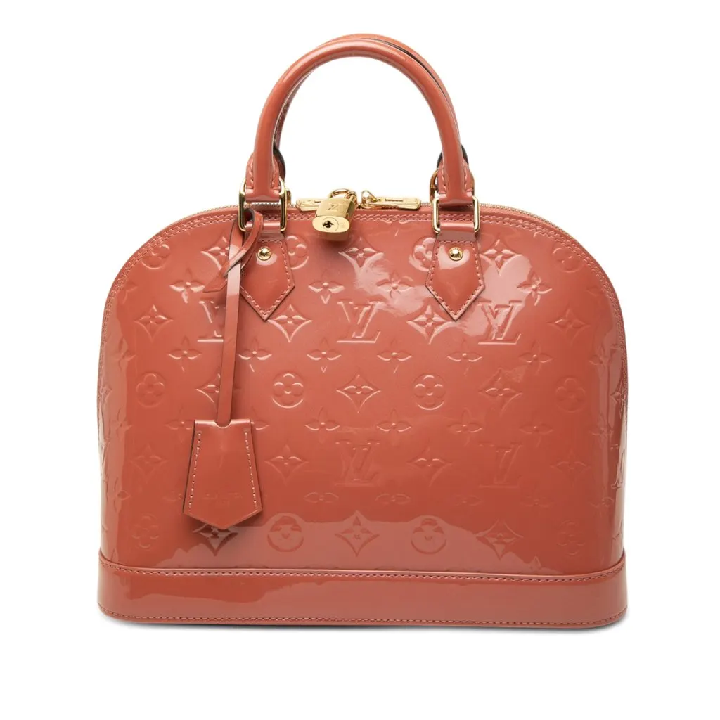 Louis Vuitton Monogram Vernis Alma PM Pink Leather Very good - Front View