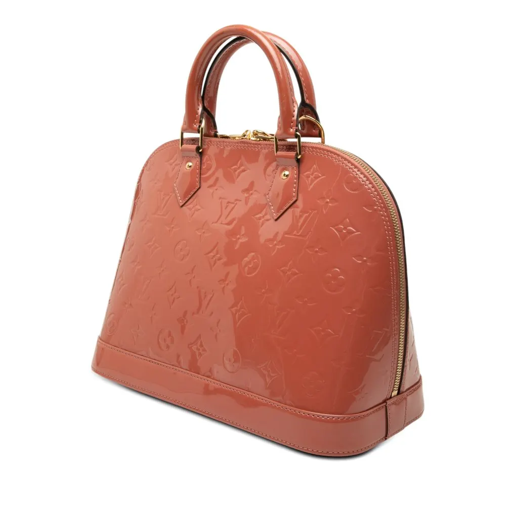 Louis Vuitton Monogram Vernis Alma PM Pink Leather Very good - Back View