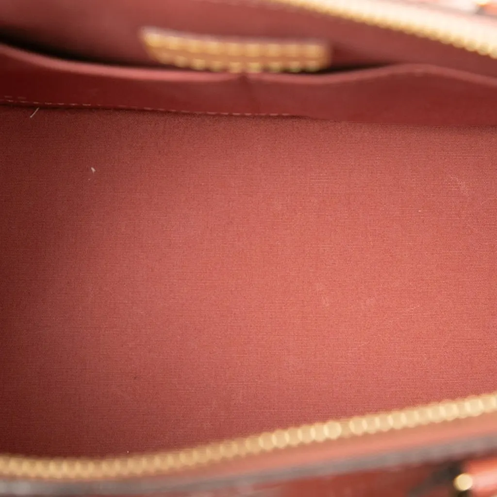 Louis Vuitton Monogram Vernis Alma PM Pink Leather Very good - Model View