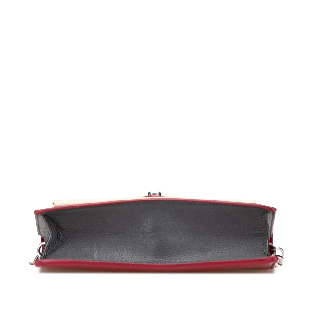 Louis Vuitton Bicolor Leather MyLockMe Chain Pochette Red Leather Very good - Inside View