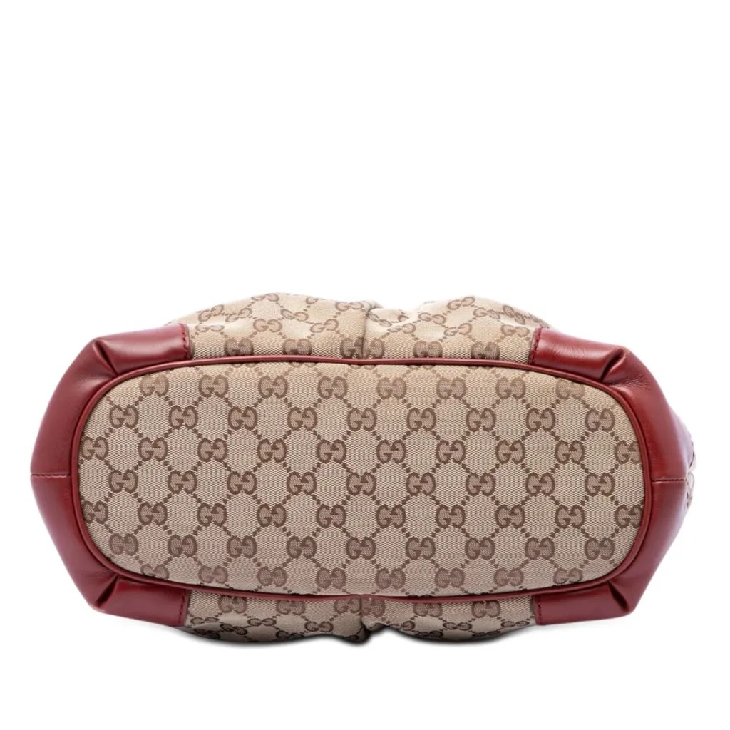 Gucci GG Canvas Sukey Satchel Beige Very good - Inside View