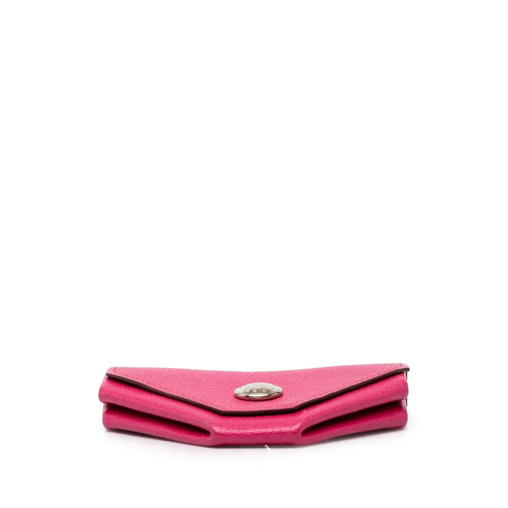 Hermès Chevre Mysore Le 24 Coin Pouch Pink Leather Very good - Inside View