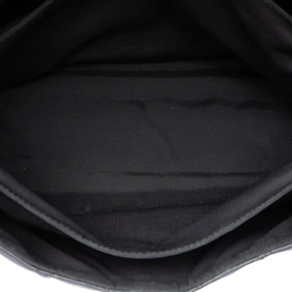 Dior Lambskin Cannage New Lock Shoulder Bag Black Leather Very good - Model View