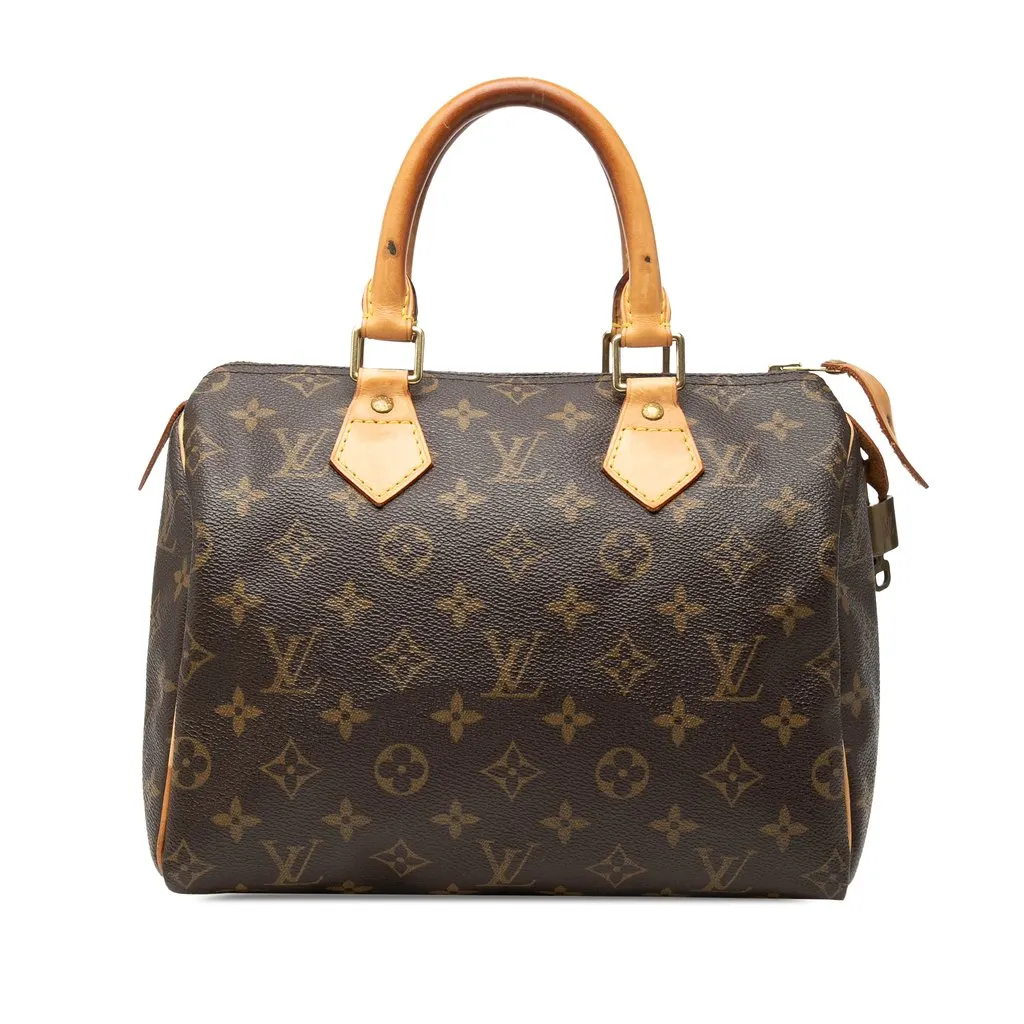 Louis Vuitton Monogram Speedy 25 Brown Very good - Front View