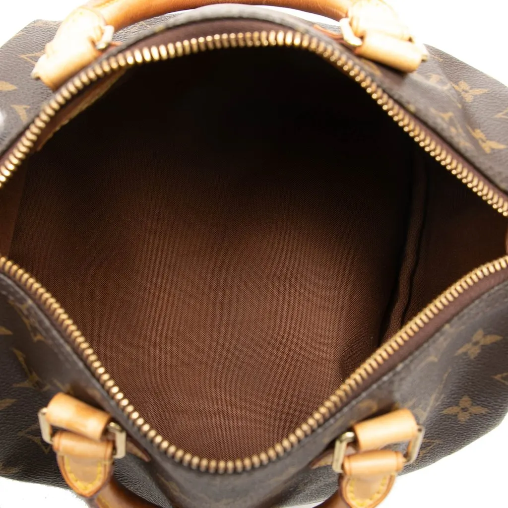 Louis Vuitton Monogram Speedy 25 Brown Very good - Model View