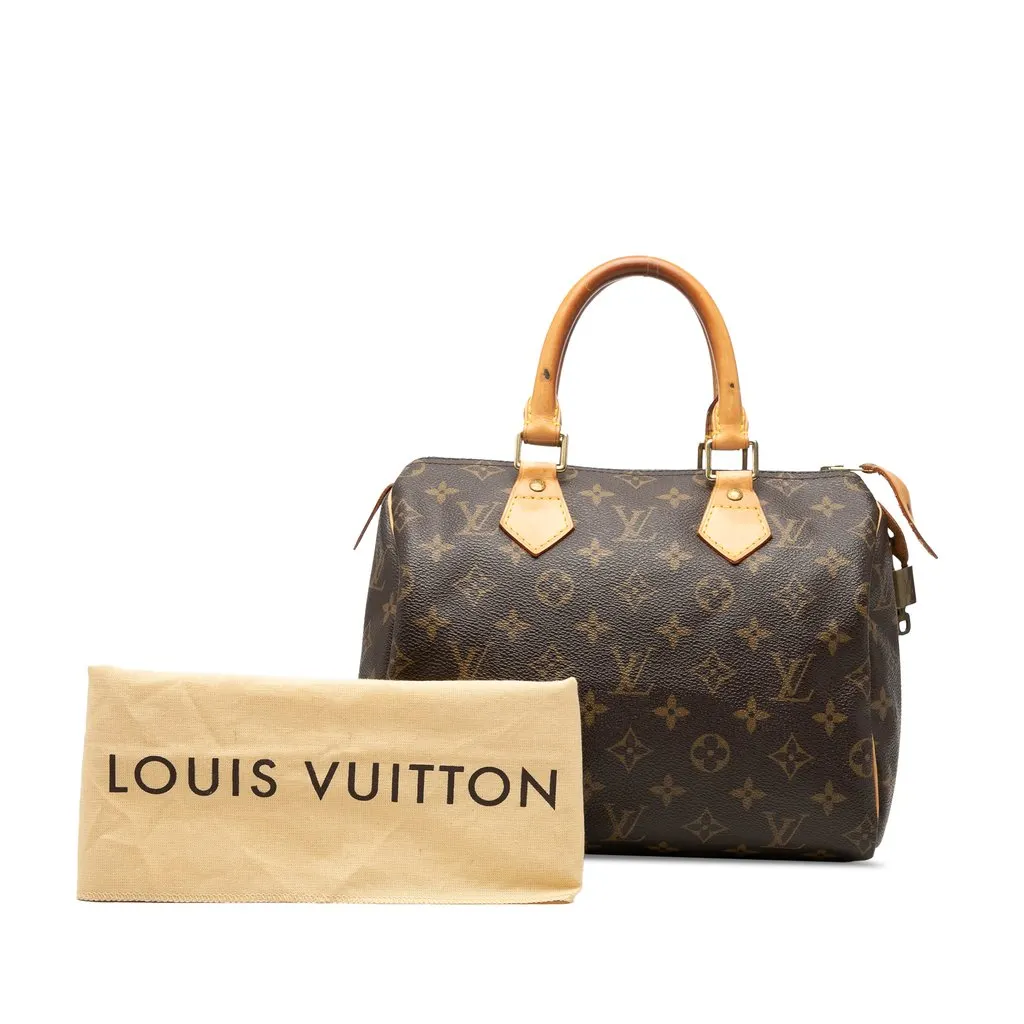 Louis Vuitton Monogram Speedy 25 Brown Medium | Pre-Owned Du