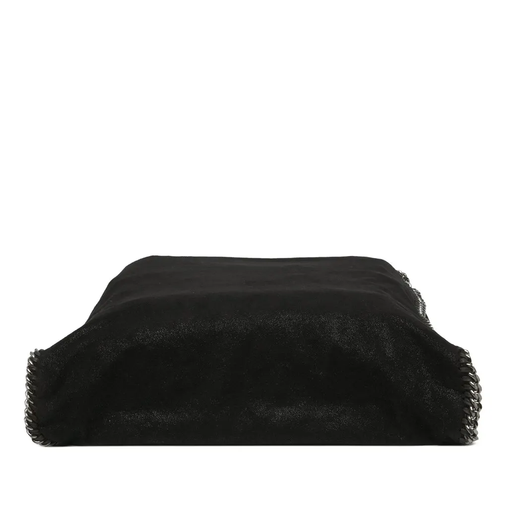 Stella McCartney Shaggy Deer Falabella Fold Over Satchel Black Polyester Very good - Inside View