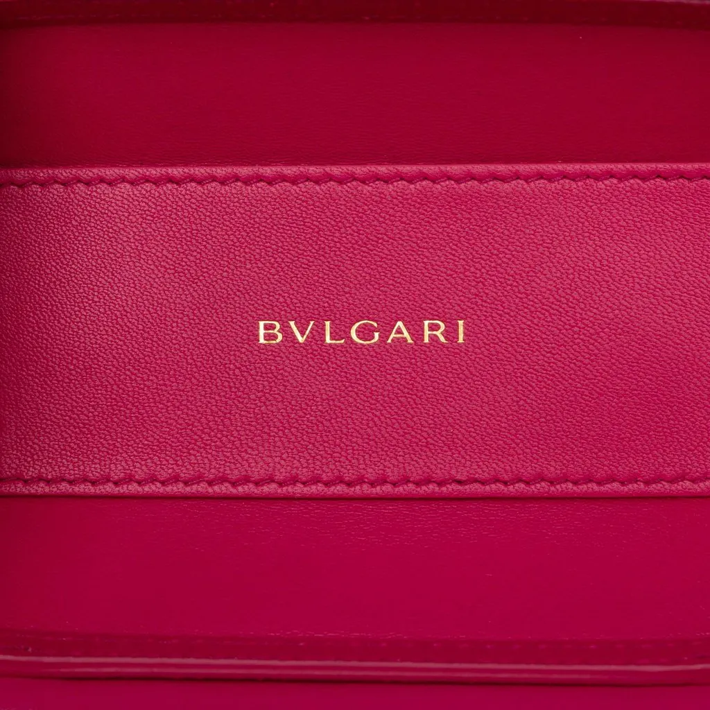 Bvlgari Leather Serpenti Forever Vanity Bag Red Leather Very good - Box View