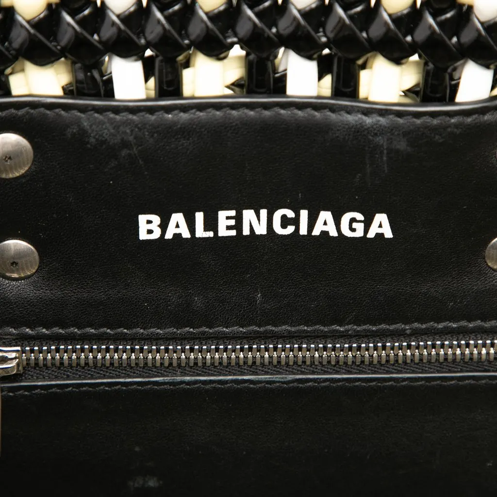 Balenciaga Faux Leather Bistro Basket Bag XS Yellow Very good - Box View