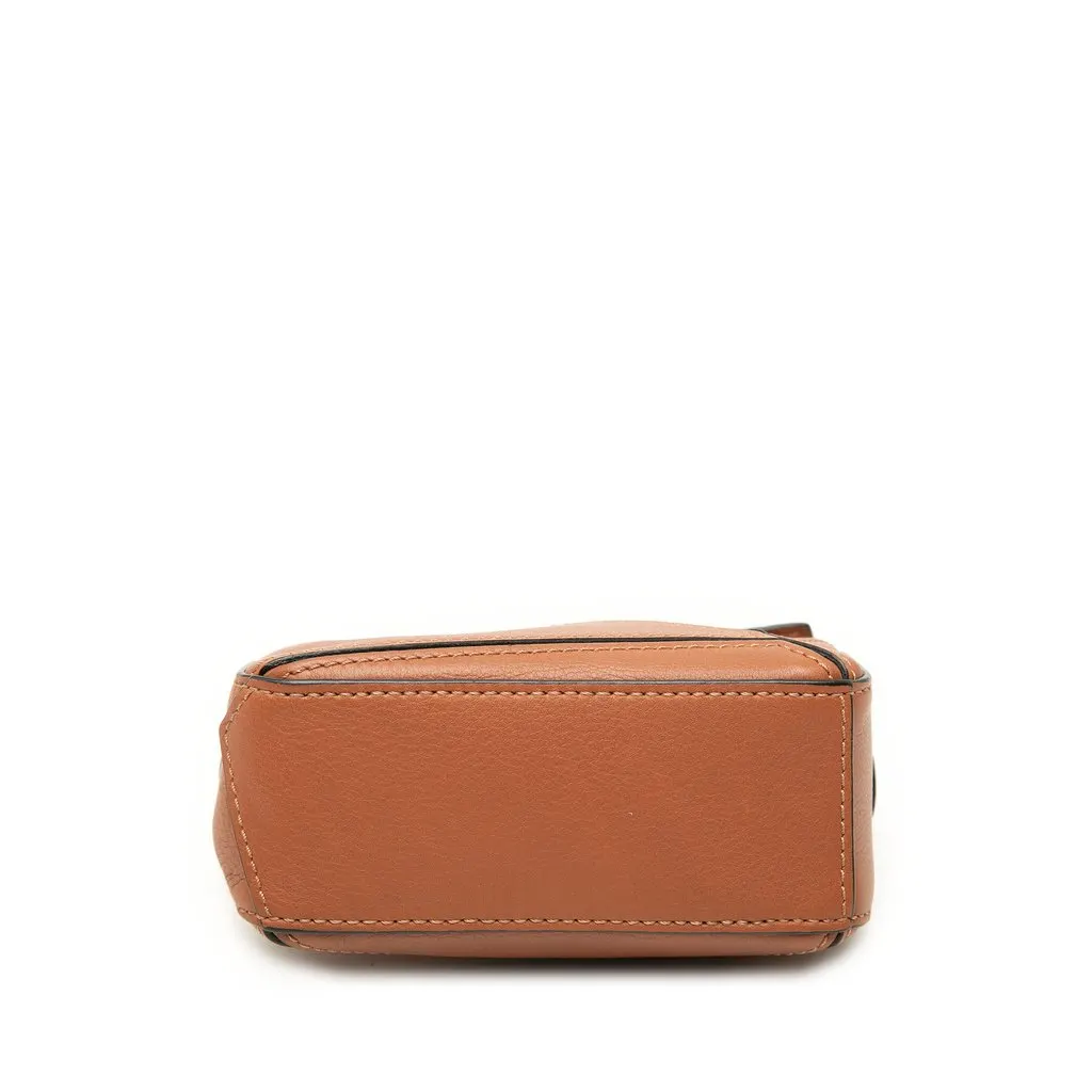Loewe Nano Calfskin Puzzle Satchel Brown Leather Very good - Inside View