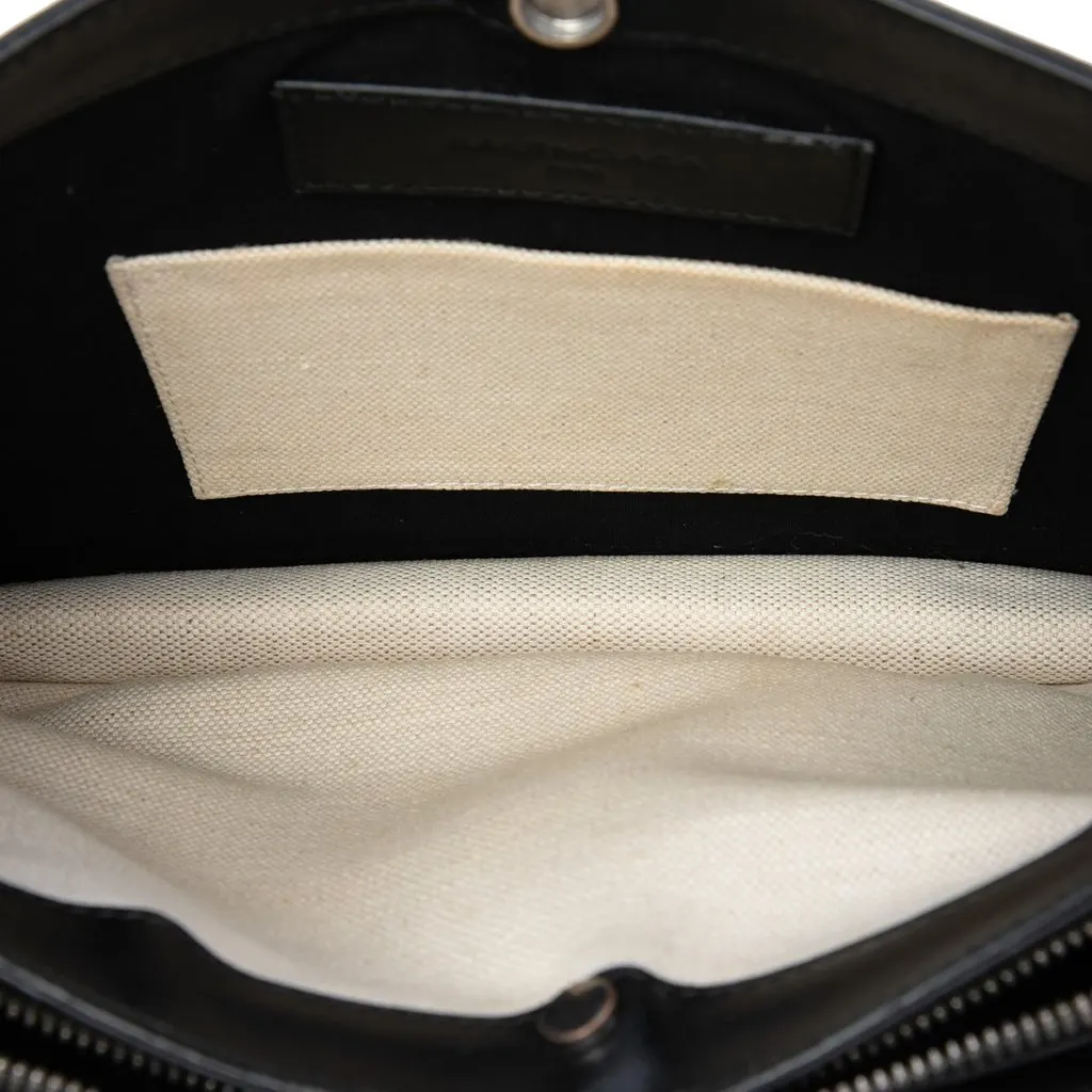 Balenciaga Canvas Navy Pochette Crossbody Brown Canvas Very good - Model View