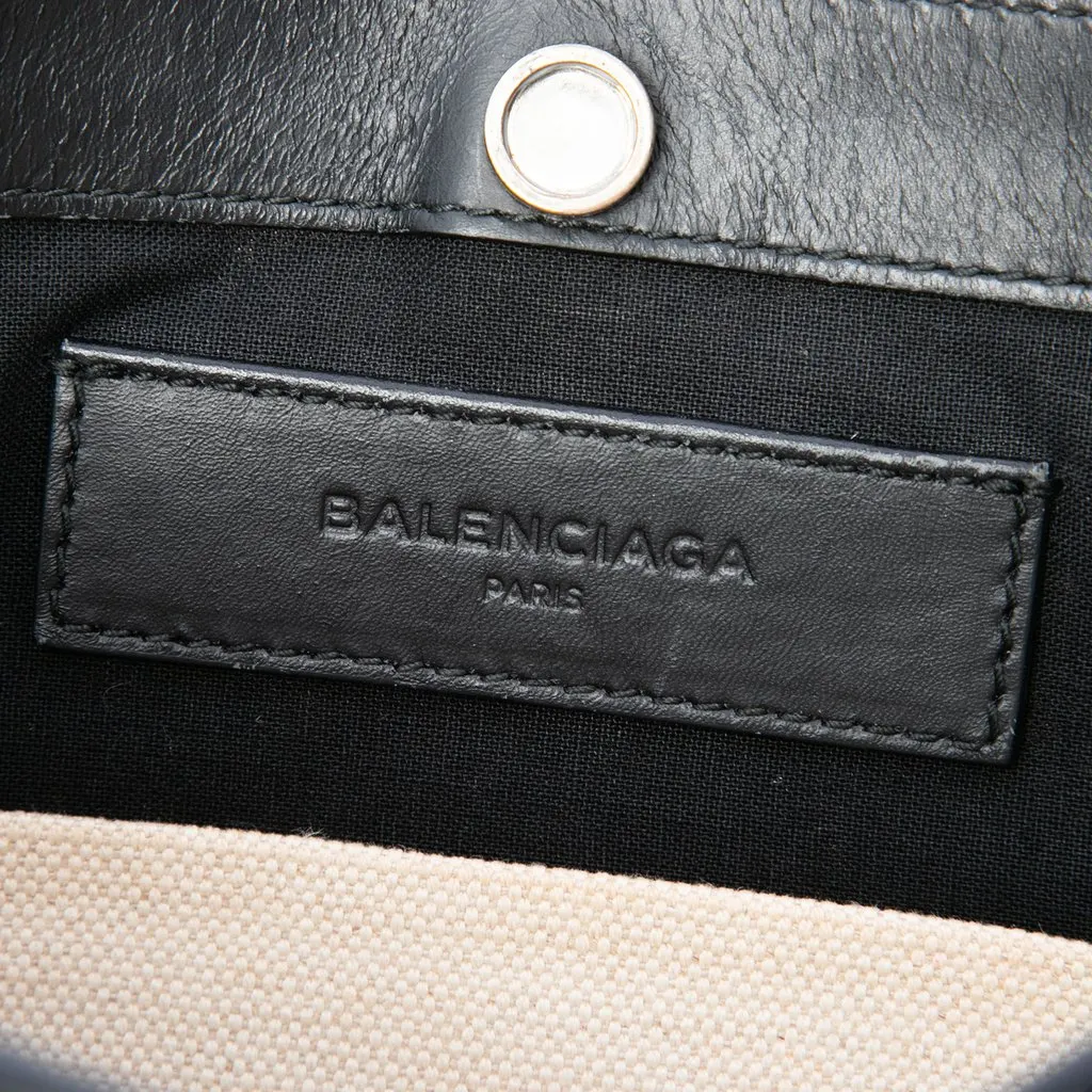 Balenciaga Canvas Navy Pochette Crossbody Brown Canvas Very good - Box View