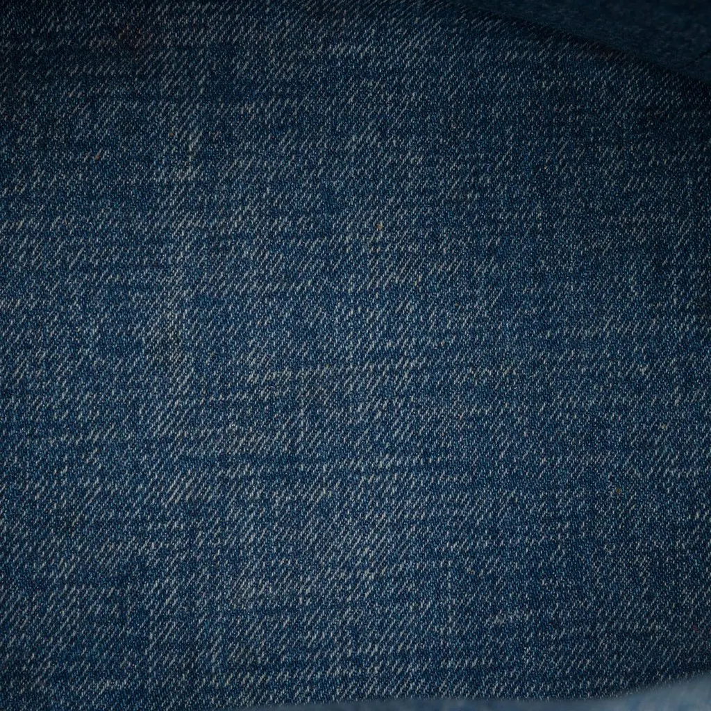 Celine Small Denim Triomphe Cabas Thais Tote Blue Very good - Model View